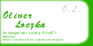 oliver loczka business card